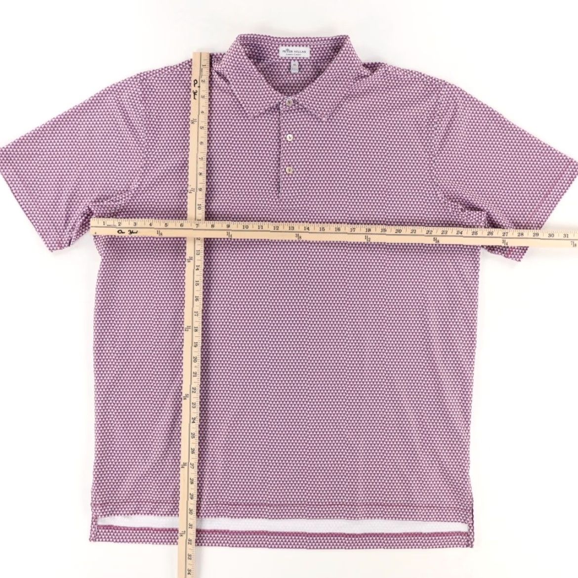 Peter Millar Peter Millar Performance jersey Geometric Polo Shirt Purple Men's XL Shirt Size US XL / EU 56 / 4 - 3 Thumbnail