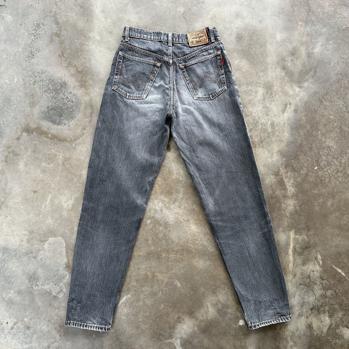 Japanese Brand Vintage Wrangler Faded Black Denim Jean Pant W28 Size US 28 / EU 44 - 11 Thumbnail