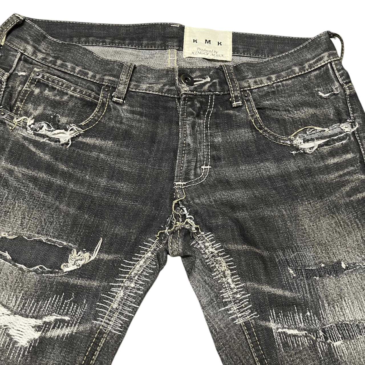 Hysteric Glamour Vintage KMK Kingly Mask Distressed Pants Size US 30 / EU 46 - 8 Thumbnail
