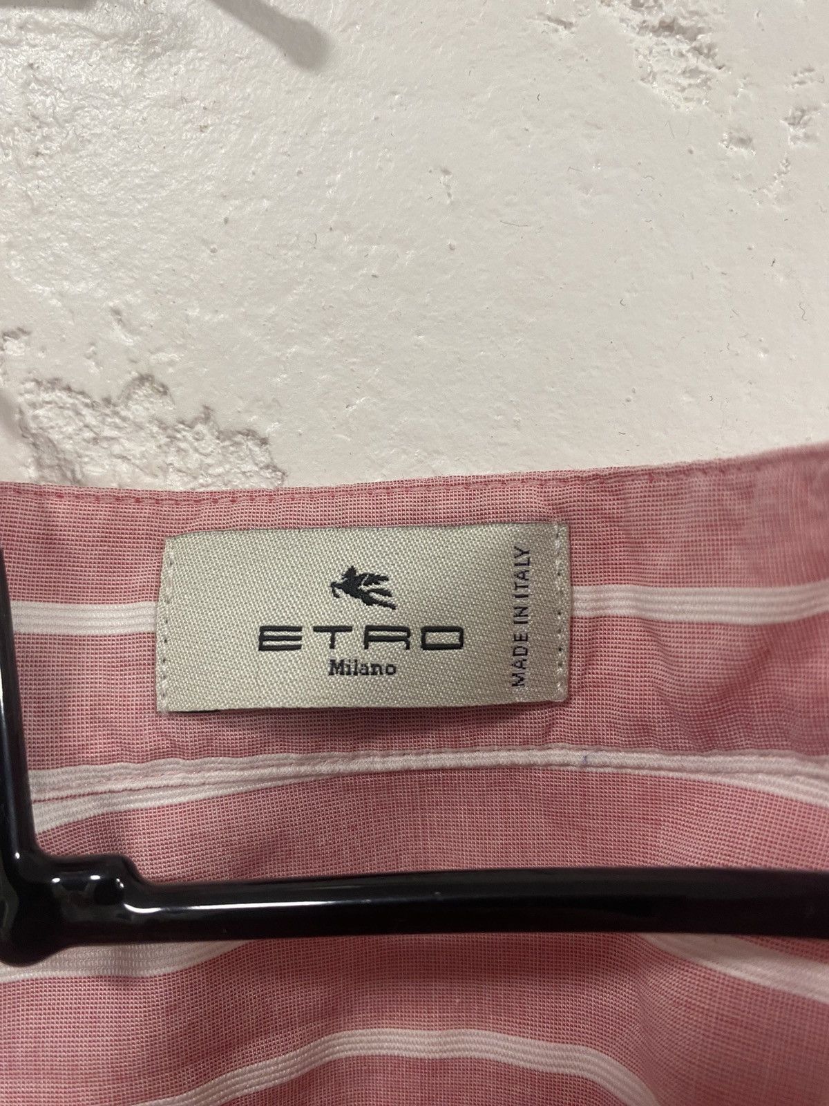 Etro Etro Pink Button Shirt White Stripes Western Style Size: 44 Size M / US 6-8 / IT 42-44 - 6 Thumbnail