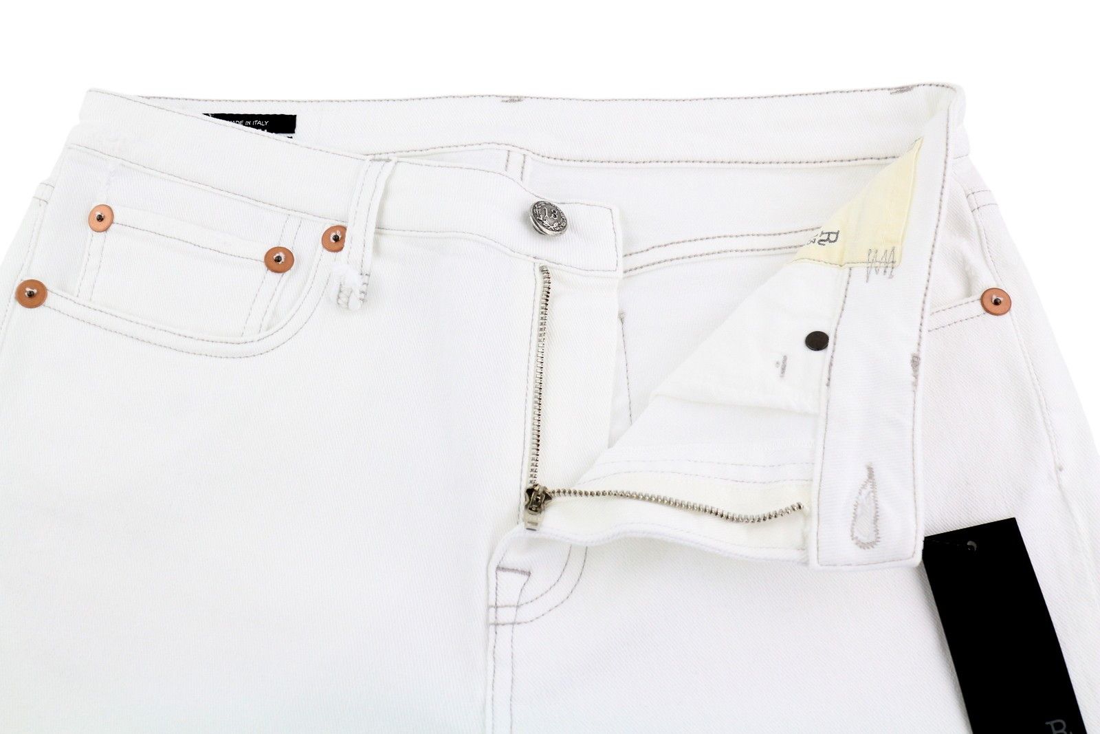 R13 KICK 30 Bootcut Zip Fly Ankle Bale White 84472 Size 30" / US 8 / IT 44 - 5 Thumbnail