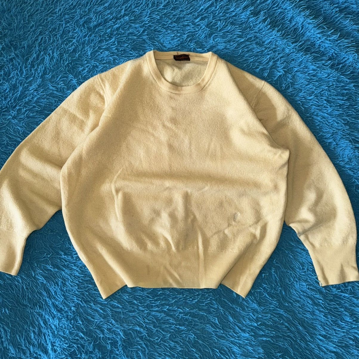 Yves Saint Laurent Vintage Yves Saint Laurent YSL Yellow Wool Sweater Size S / US 4 / IT 40 - 4 Thumbnail