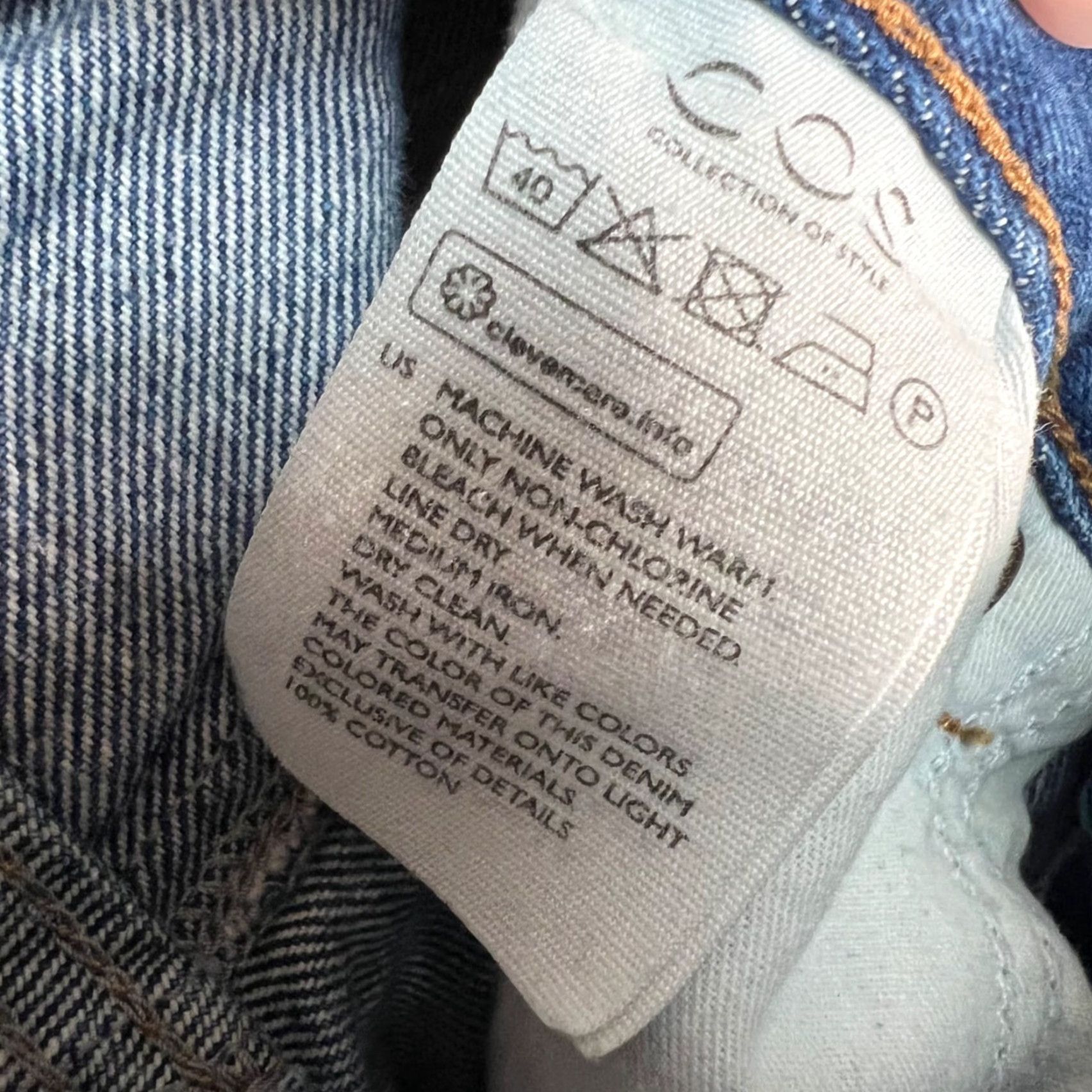 Cos COS Womens Jeans 25 Crop Mid Rise Straight Leg Blue Denim Cotton 5-Pocket Inseam 26 Straight Vintage: No Mens Womens Size 42" / US 20 - 4 Thumbnail