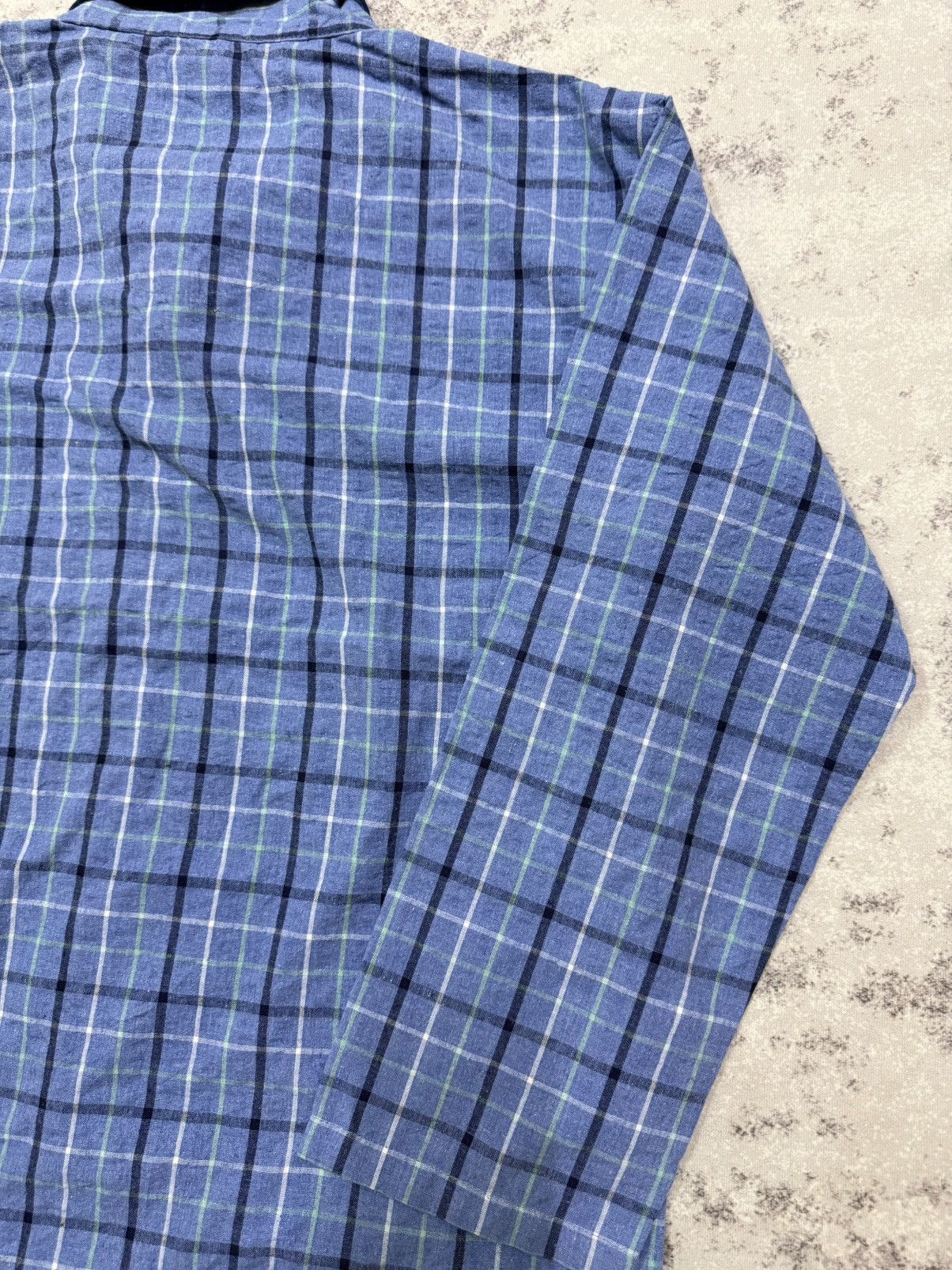 Kansai Yamamoto Kansai Bule Plaid Cotton Flannel pyjama Button Up Size US L / EU 52-54 / 3 - 11 Thumbnail
