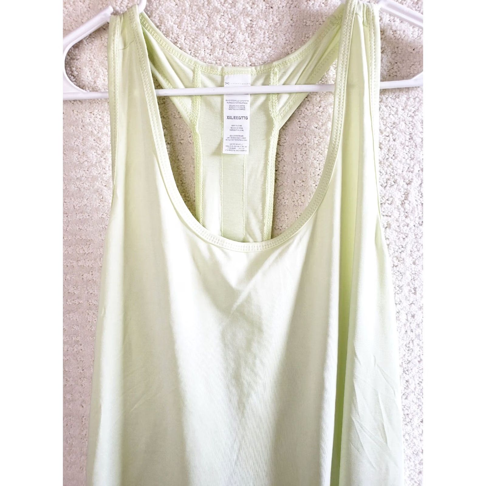 Reebok VINTAGE Reebok Women's Tank Shirt 2XL Mint Green Crossover Back Yoga Gym Lightweight Moisture Wicking Running Workout Top Size XXL / US 16-18 / IT 52-54 - 3 Thumbnail