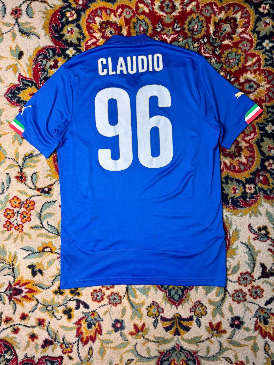 Puma ITALY 2014 HOME FOOTBALL SHIRT SOCCER JERSEY PUMA Size US L / EU 52-54 / 3 - 2 Thumbnail