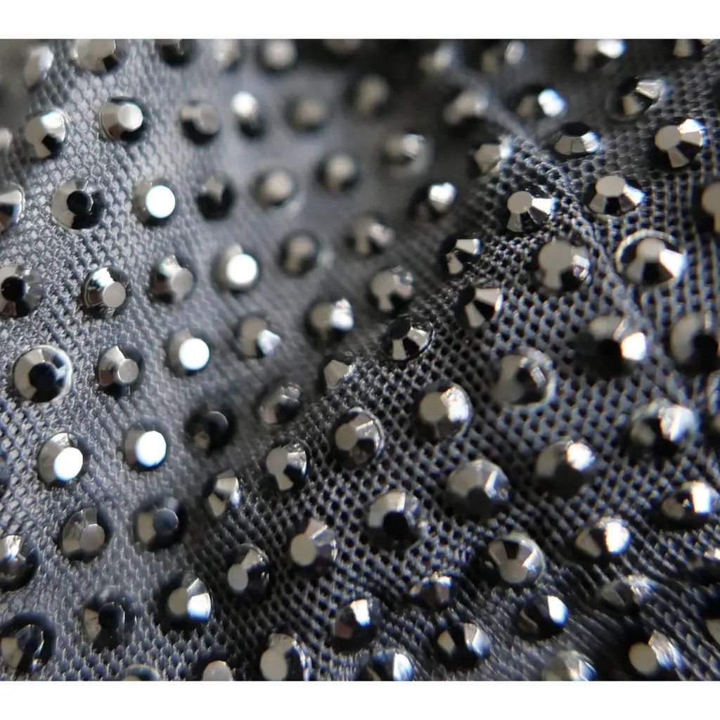 Versace Versace Spring 2020 Black Crystal Embellished Bra Top Size M / US 6-8 / IT 42-44 - 6 Thumbnail