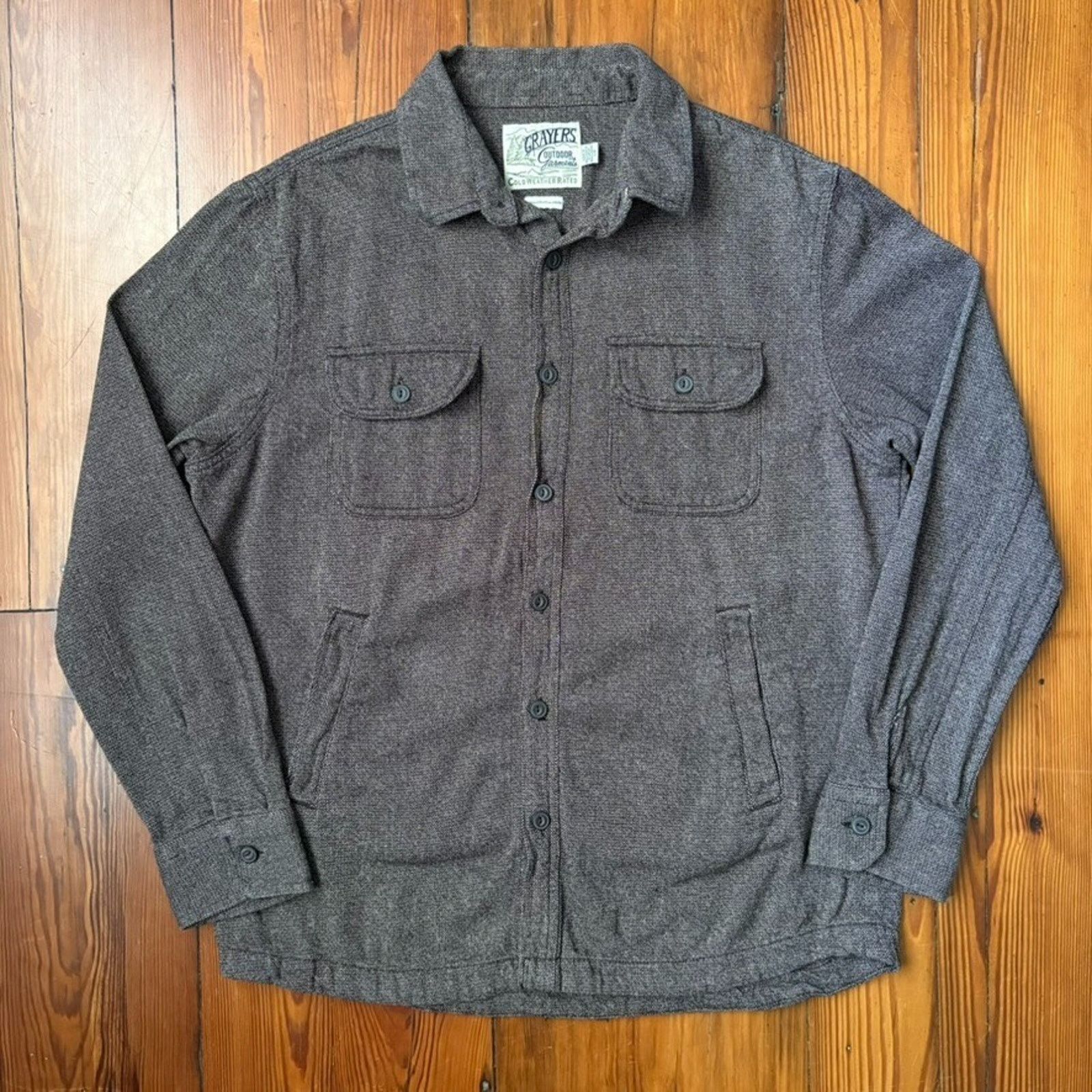 Grayers Grayer’s Outdoor Garments Shirt Jacket Men's Size L Gray Size US L / EU 52-54 / 3 - 2 Thumbnail