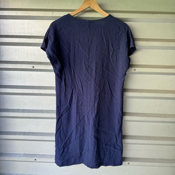 Madewell Madewell Deep Blue V-Neck Tunic Size M / US 6-8 / IT 42-44 - 3 Thumbnail