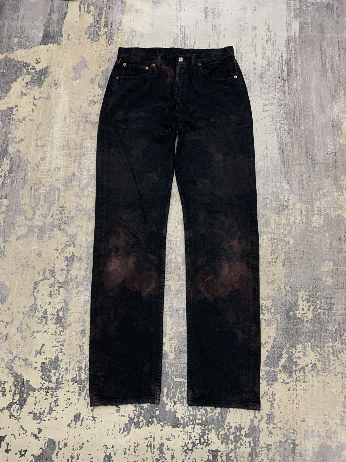 Levi's Vintage Levi’s 501 Acid Wash Black Jeans W32x34.5 Size US 32 / EU 48 - 1 Thumbnail
