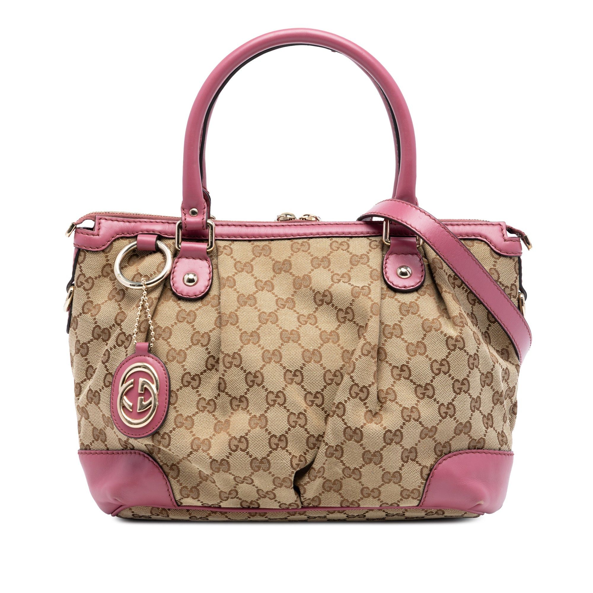 Gucci Gg Canvas Sukey Satchel in Beige, Women's