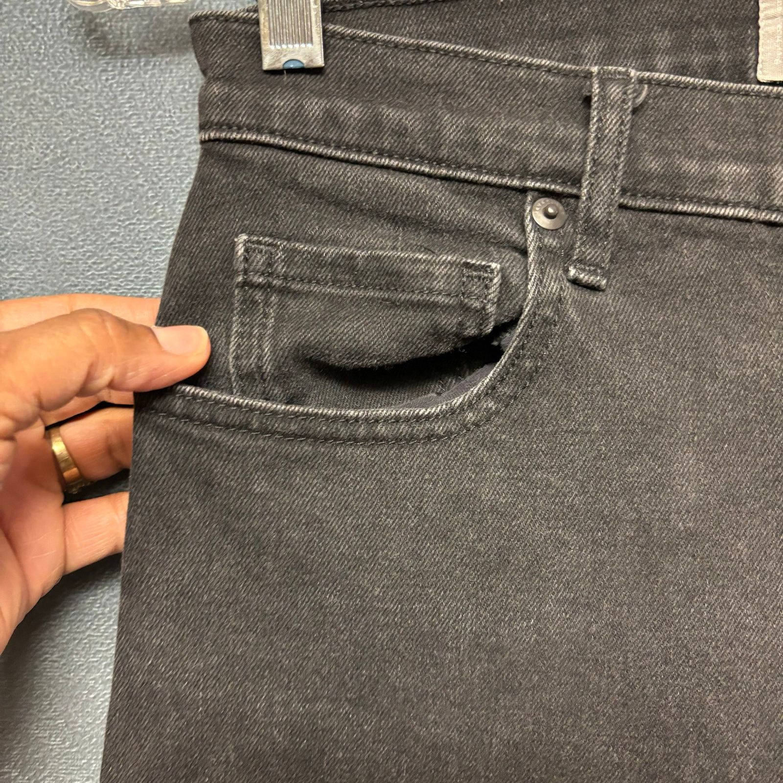 Everlane Everlane High Waist Straight Leg Jeans Black Womens 27 Reg Size 27" / US 4 / IT 40 - 5 Thumbnail