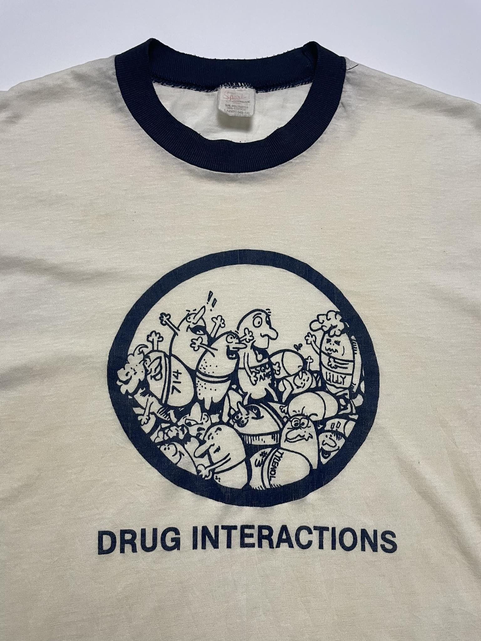 Vintage Vintage Drug Interaction Ringer Shirt Size US L / EU 52-54 / 3 - 2 Thumbnail