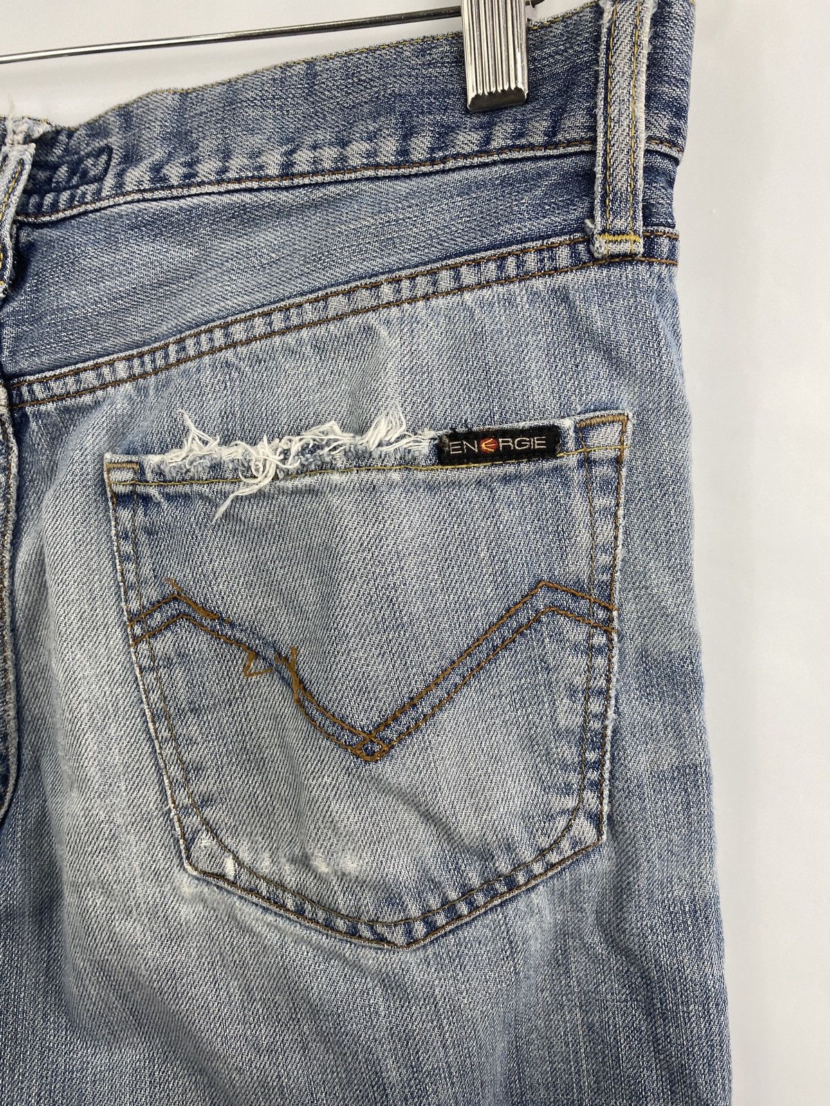 Energie 🇯🇵 Vintage 90s Energie Distressed Japanese Style Y2K Jeans Size US 32 / EU 48 - 13 Thumbnail