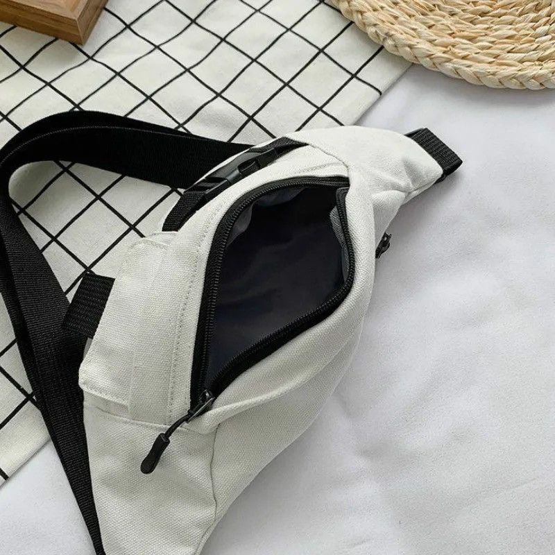 Other Waist Shoulder Bag Casual Canvas Harajuku Fanny Pack Size ONE SIZE - 7 Thumbnail