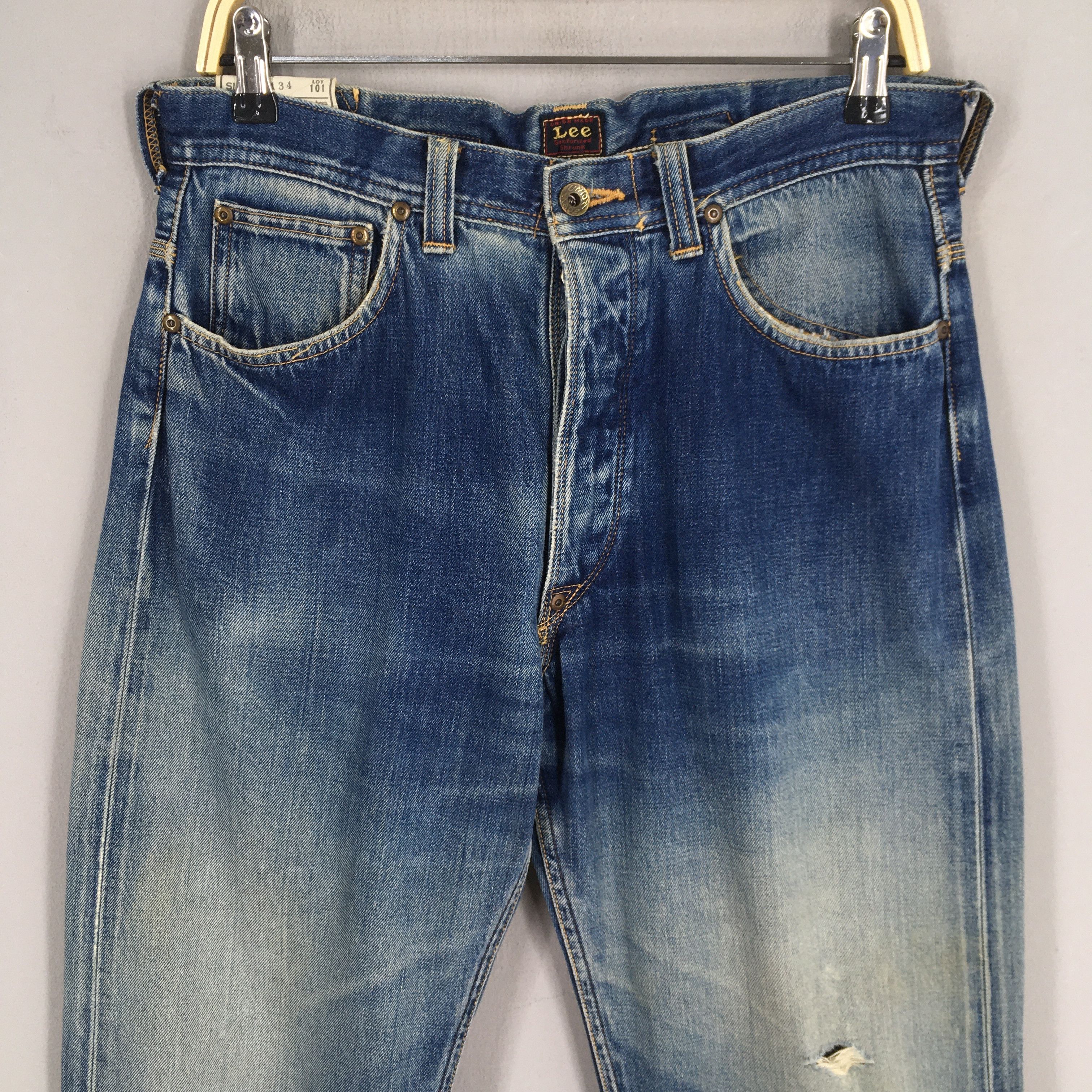 Lee Size 30x28.5 Vintage Lee Cowboy 101 Selvedge Jeans S1793 | Grailed