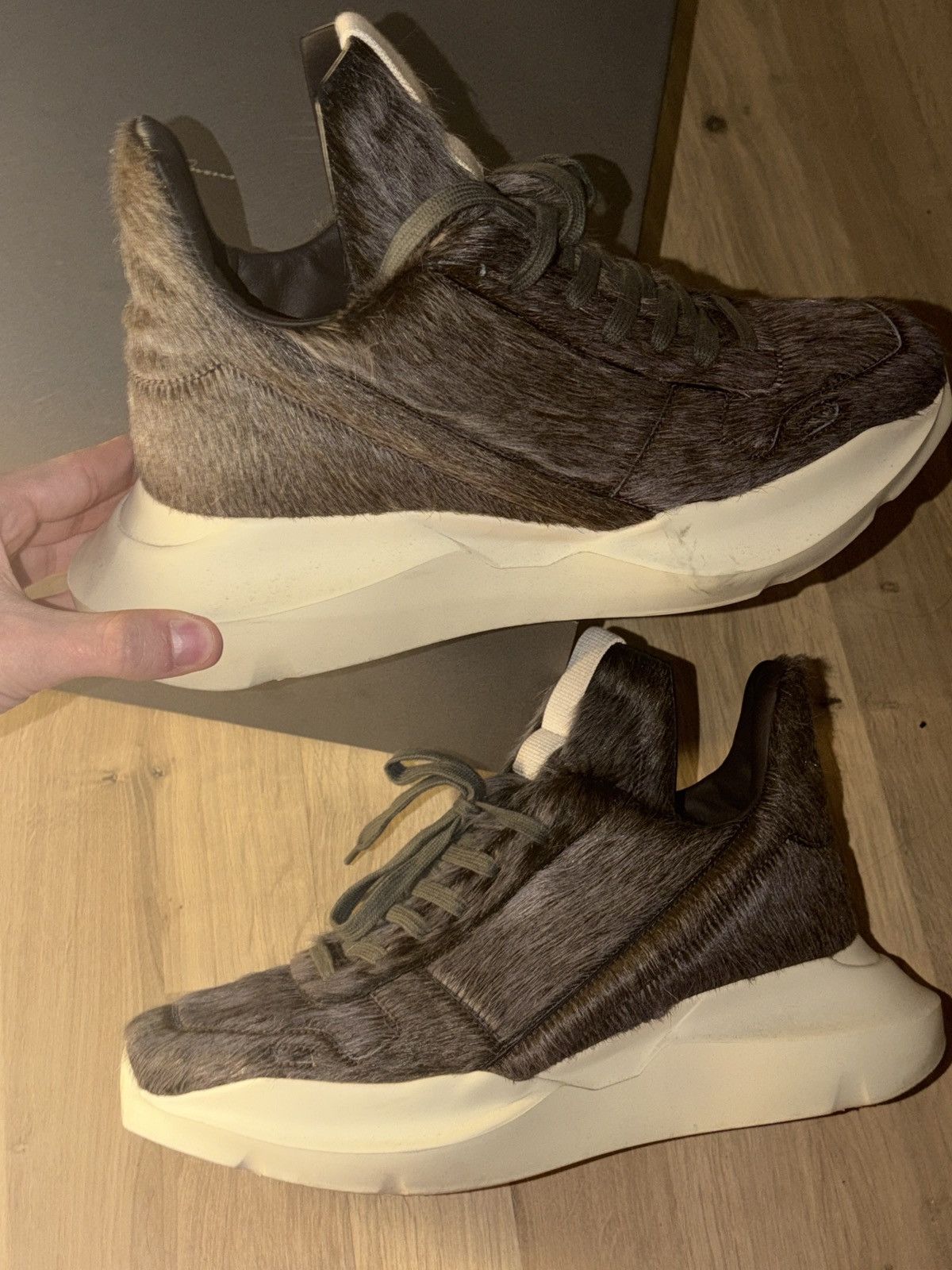 Rick Owens Rick Owens Runner Pony Hair SS26 Size US 7.5 / EU 40-41 - 6 Thumbnail