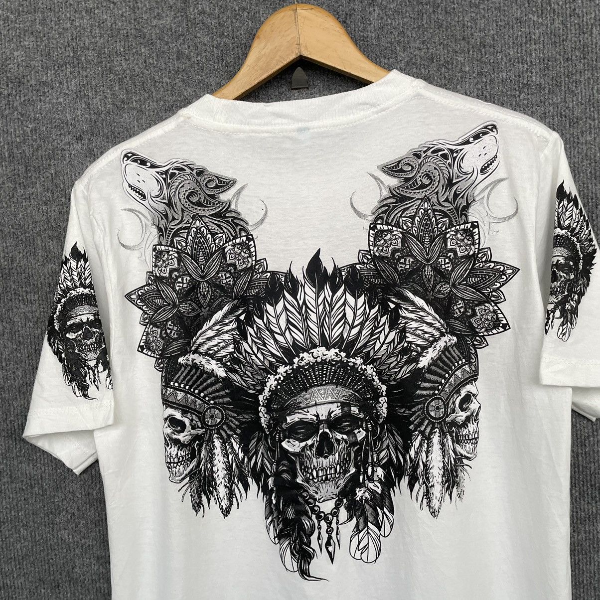 Affliction Y2K Apache Skulls Affliction Double Sided Crazy Detailing T Size US M / EU 48-50 / 2 - 7 Thumbnail