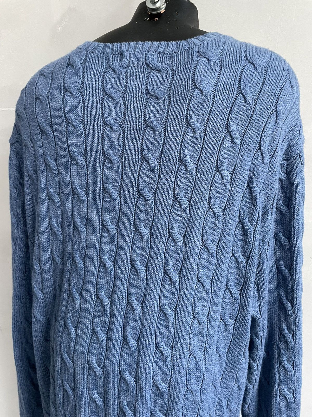 Polo Ralph Lauren cable knitted mini pony sweater y2k
