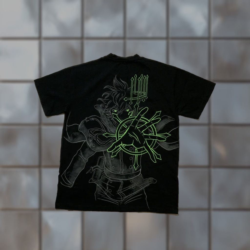 Vintage Dingras BlackClover Anime Manga Big Graphic Heavyweight Black T-Shirt Sz.M Men's M Black Size US M / EU 48-50 / 2 - 1 Thumbnail