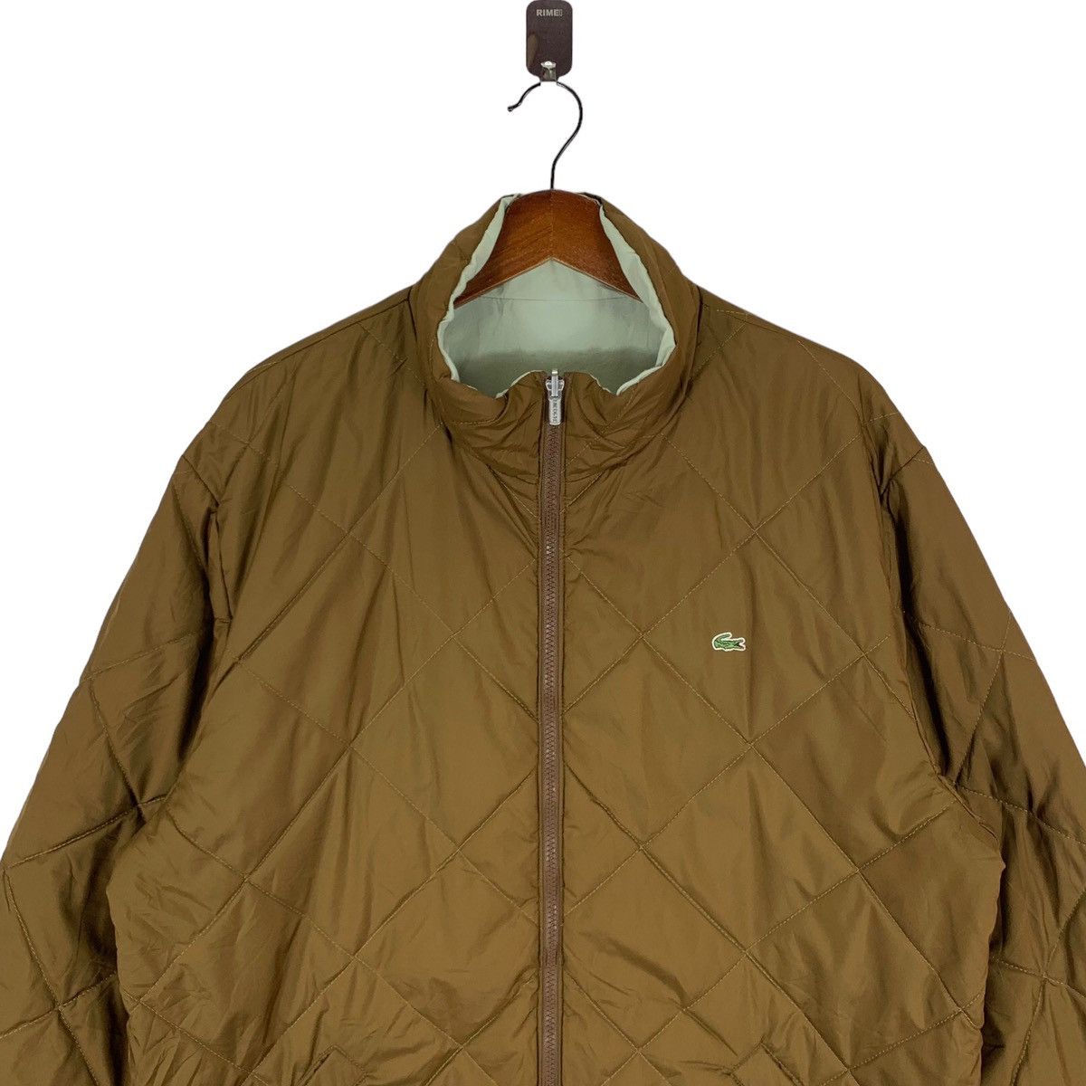 Lacoste × Vintage VINTAGE LACOSTE QUILTED PUFFER REVERSIBLE NYLON JACKET Size US L / EU 52-54 / 3 - 4 Thumbnail