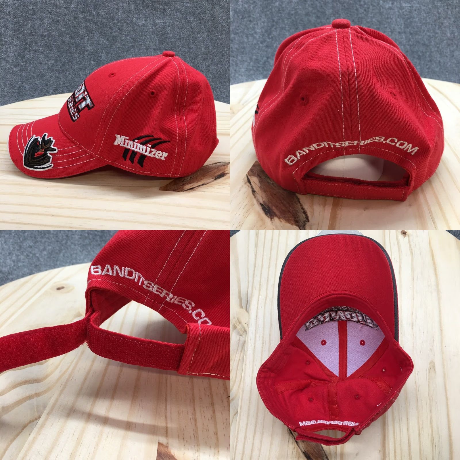 Logo 7 Bandit Big Rig Series Baseball Cap Mens Red OS Curved Brim Embroidered Logo Size ONE SIZE - 8 Thumbnail