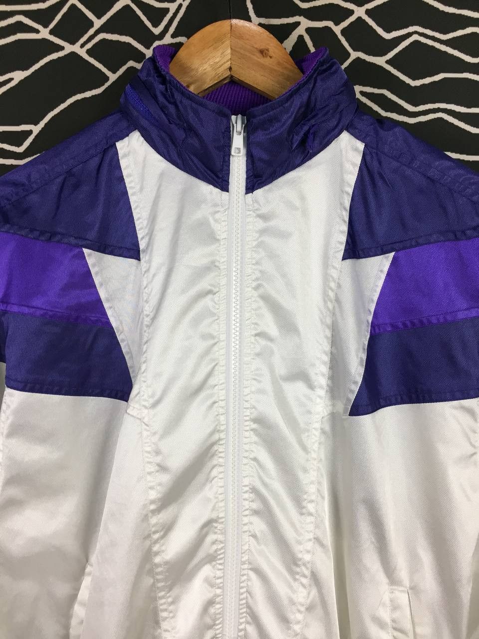 Asics Vtg 90s Asics MrDeporte Geometric Color Block Track Jacket Size US M / EU 48-50 / 2 - 3 Thumbnail