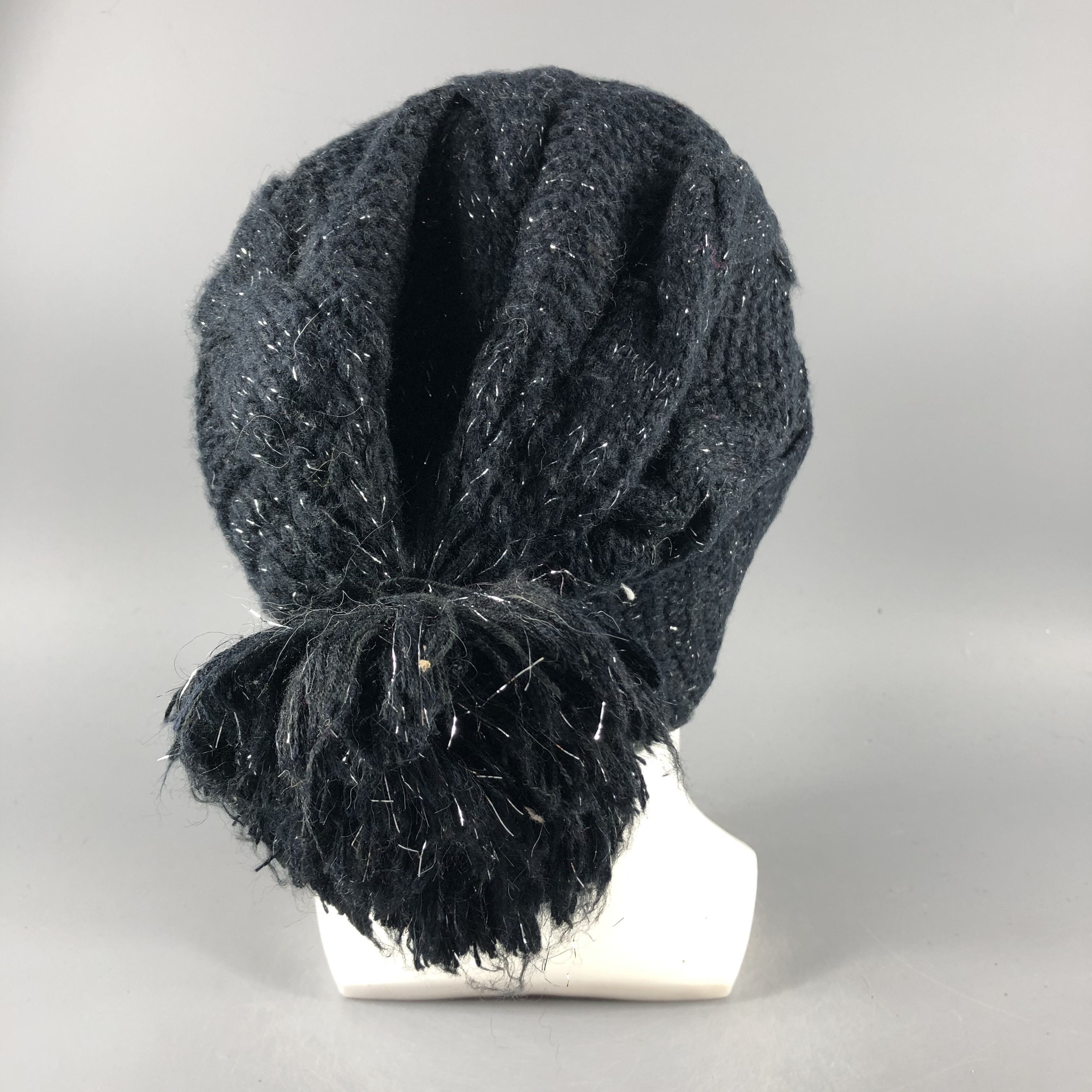 Vintage Unknown Cable Knit Slouchy Beanie Snow Hat Snow Cap -D836 Size ONE SIZE - 2 Thumbnail