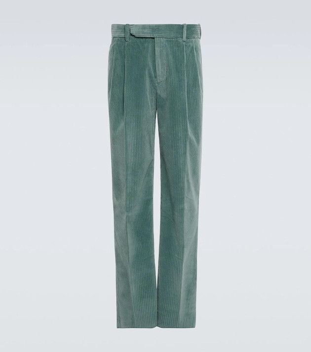 image of Loro Piana O1Loc1C0124 Jasper Two Pince Trousers In Green, Men's (Size 36)
