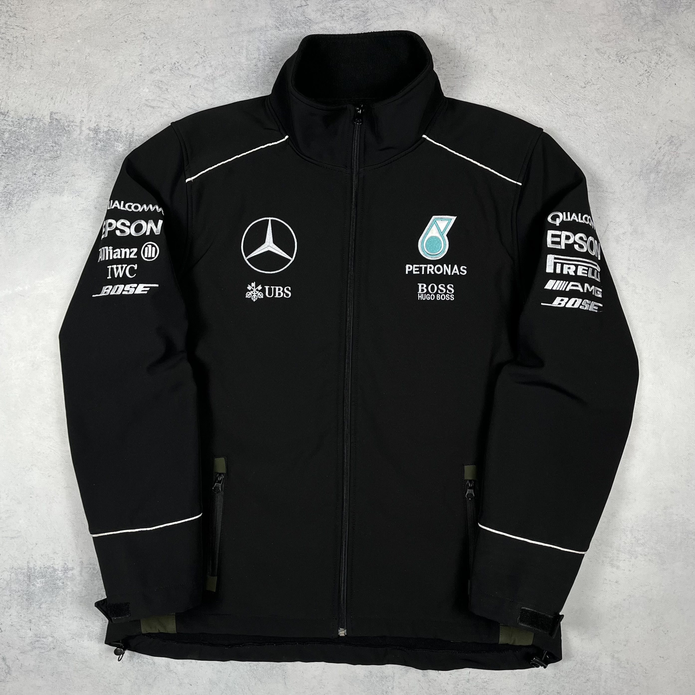 Hugo Boss × Mercedes-Benz Mercedes-Benz Hugo Boss Petronas Big Logo Racing Jacket Size US XL / EU 56 / 4 - 2 Thumbnail