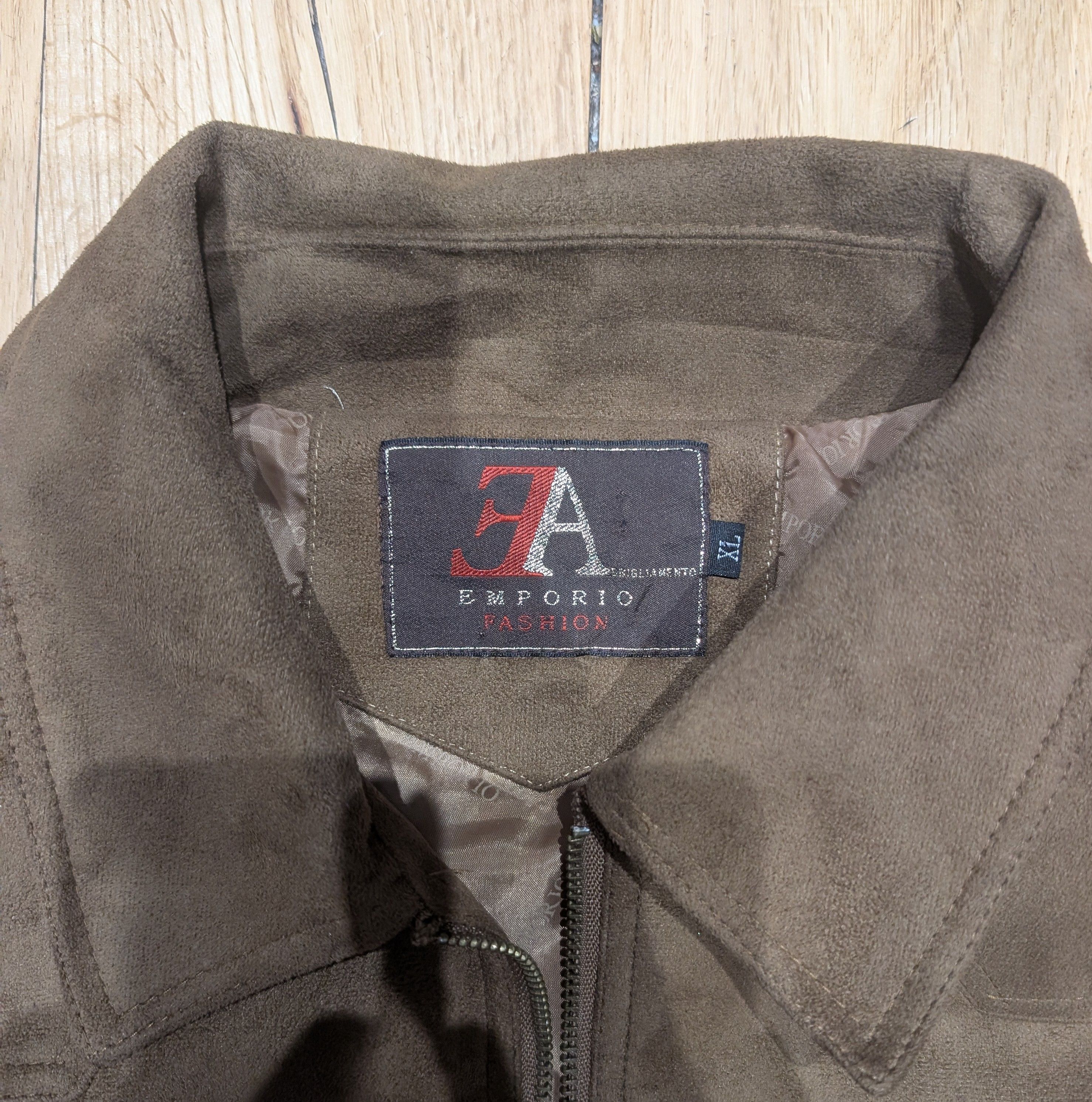 Emporio Armani Brown Emporio Fashion Armani Suede Leather Jacket Size XL Size US XL / EU 56 / 4 - 3 Thumbnail