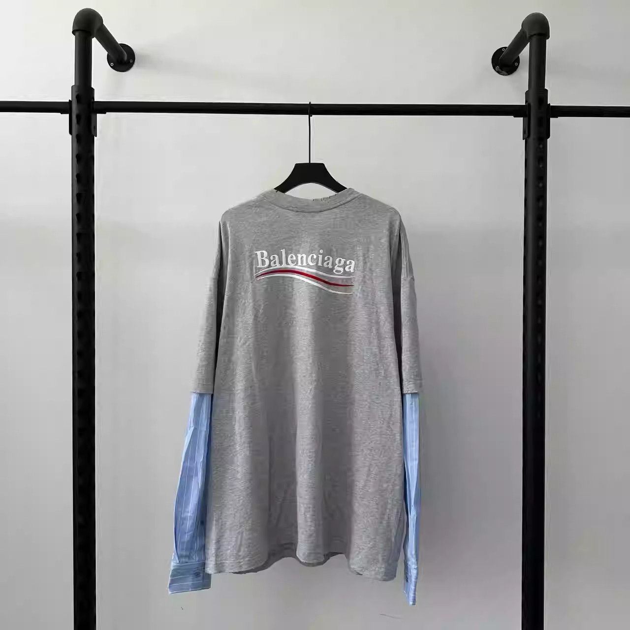 Balenciaga Balenciaga Coke Embroidered Fake Two Patchwork Shirt Size US M / EU 48-50 / 2 - 2 Thumbnail