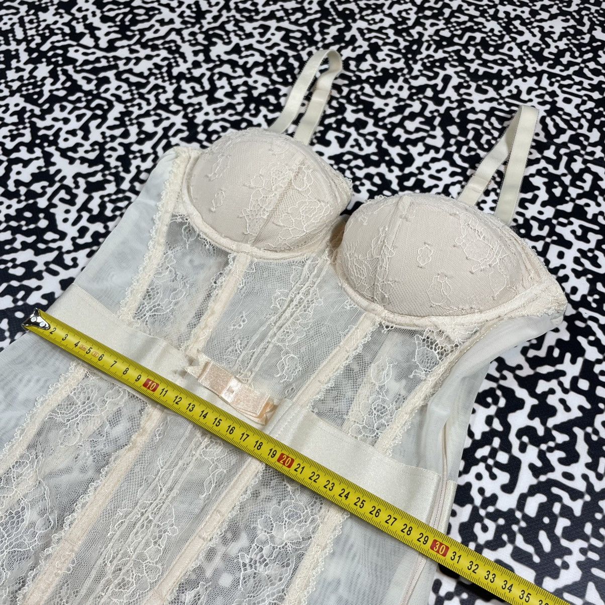 Vintage Vintage Y2K Retro Sexy Mesh Corset Tank Top 90s Style Size M / US 6-8 / IT 42-44 - 18 Thumbnail
