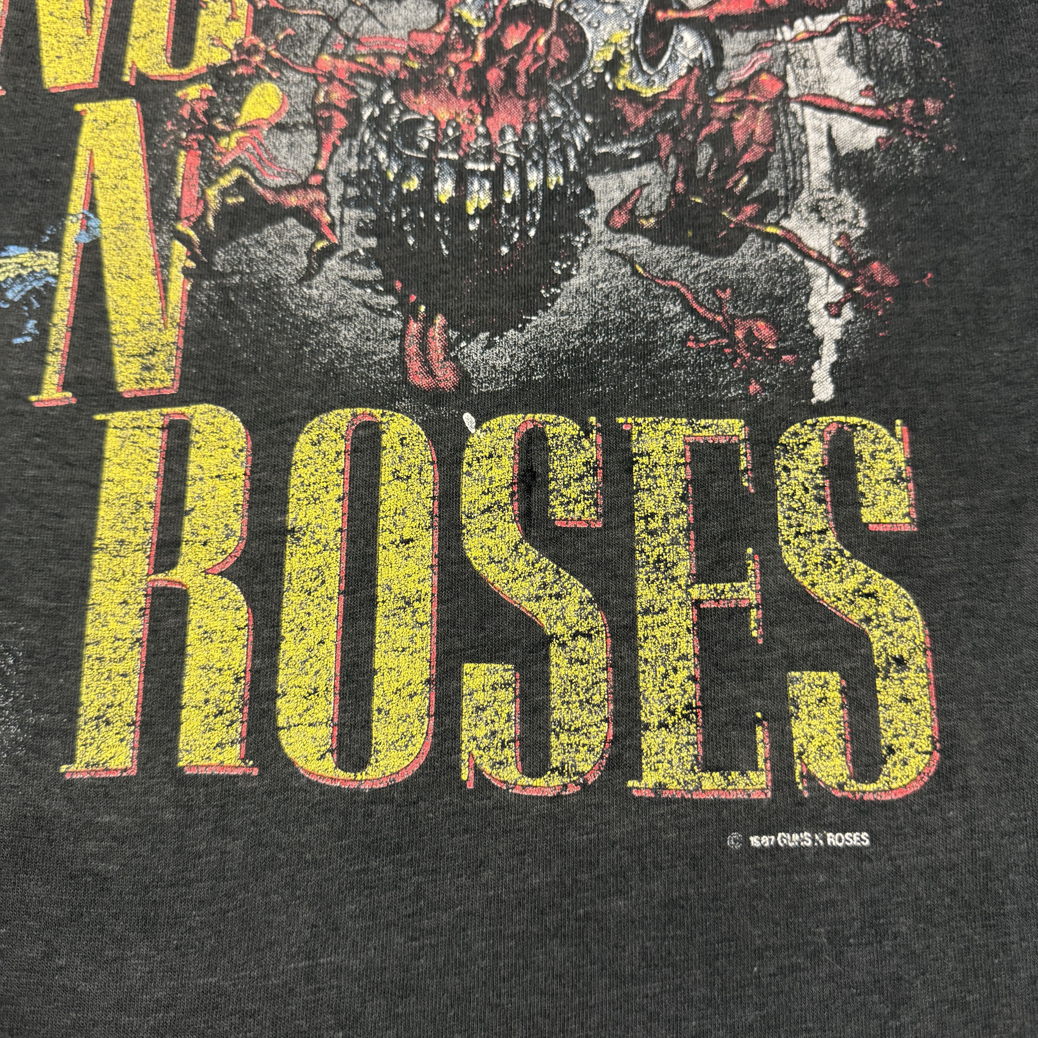 Band Tees Vintage 80s Guns N Roses Shirt Size US L / EU 52-54 / 3 - 3 Thumbnail