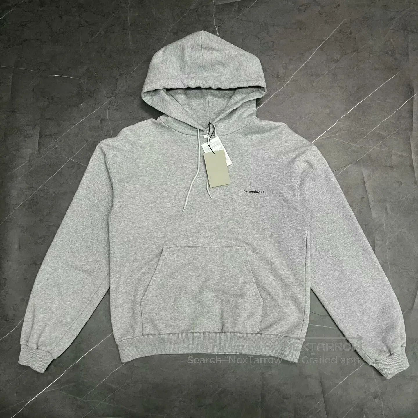 Balenciaga balenciaga logo hoodie in gray size small. Size US S / EU 44-46 / 1 - 1 Thumbnail