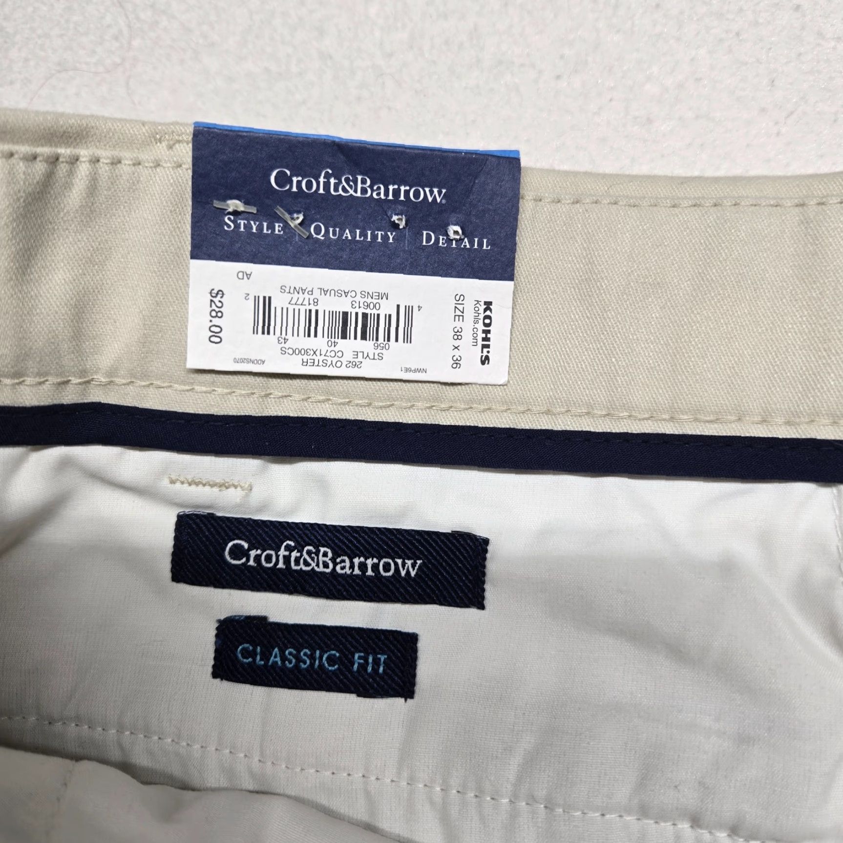 Croft & Barrow Croft & Barrow Classic Fit Cargo Pants Men’s 38 x 36 Pants Cargo Easy Care Men’s Size 38 Color Refer to Pictures Size US 38 / EU 54 - 4 Thumbnail