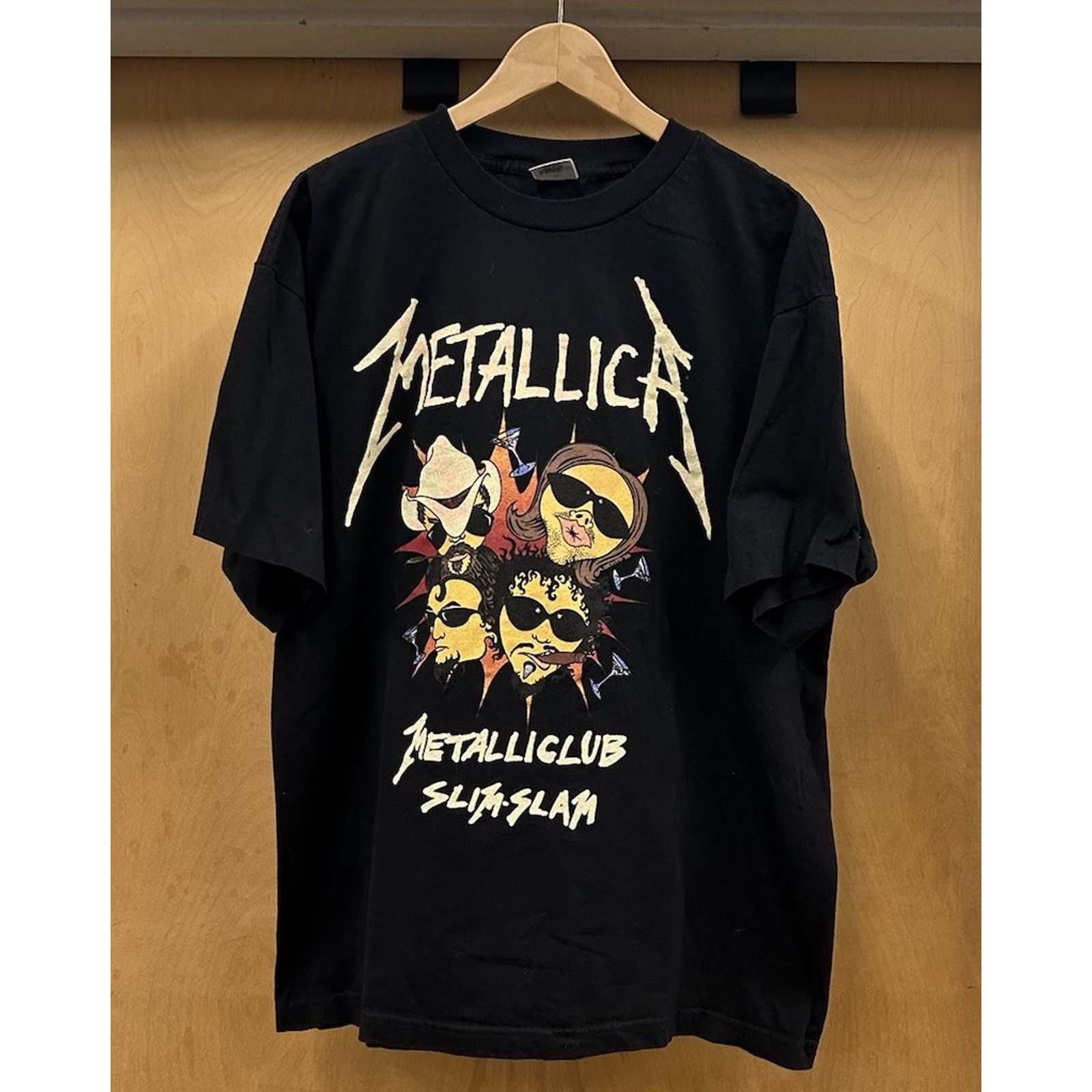Vintage VINTAGE 1996 METALLICA CLUB SLIM SLAM T SHIRT MENS XL MURINA Size US XL / EU 56 / 4 - 1 Thumbnail