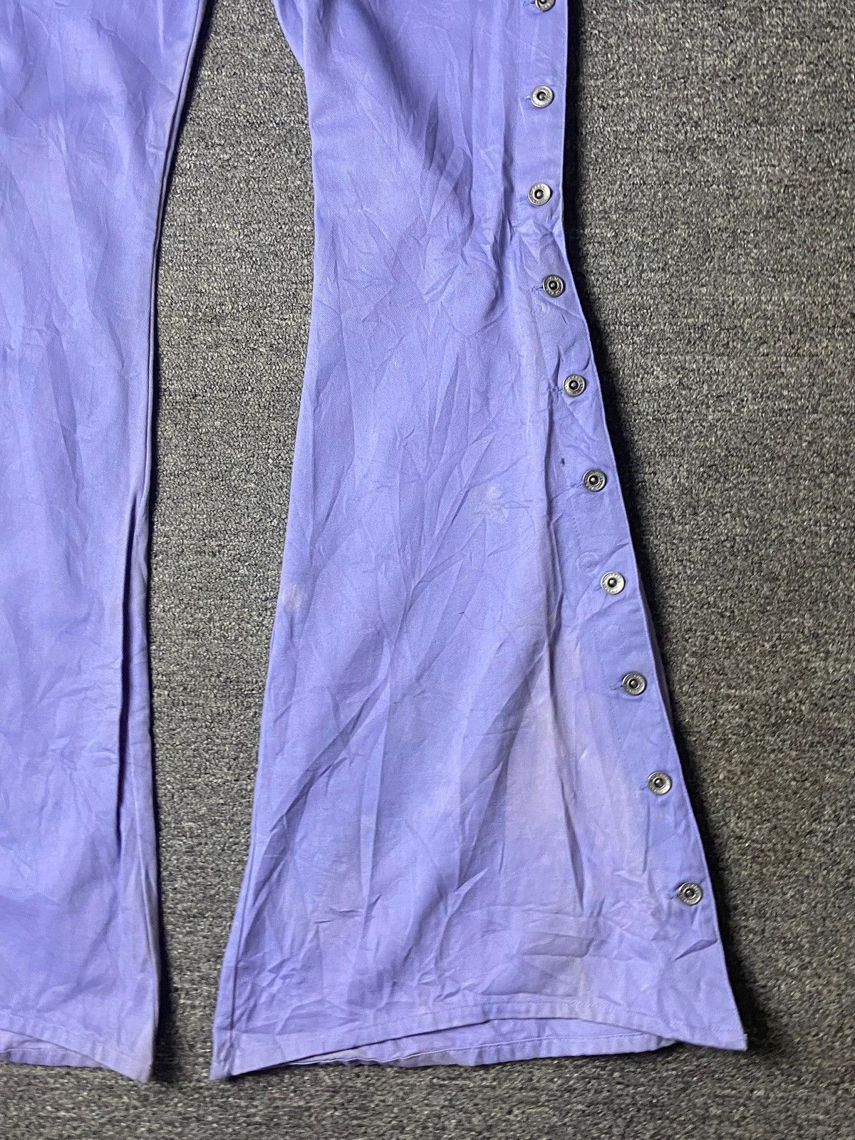Japanese Brand F.T.S Co Brand Flared Pants with Sides Snap Buttons (154) Size 27" / US 4 / IT 40 - 12 Thumbnail