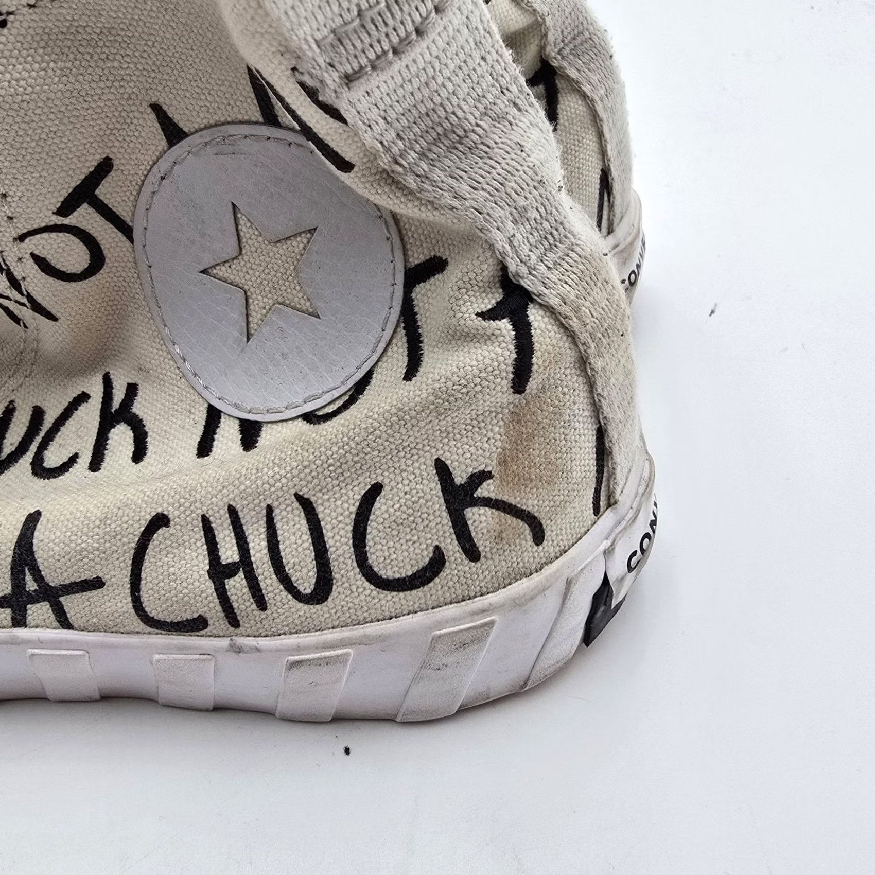 Converse Converse Chuck Shoes Mens Size 8.5 Beige Canvas High Top Sneaker 166503C Size US M / EU 48-50 / 2 - 3 Thumbnail