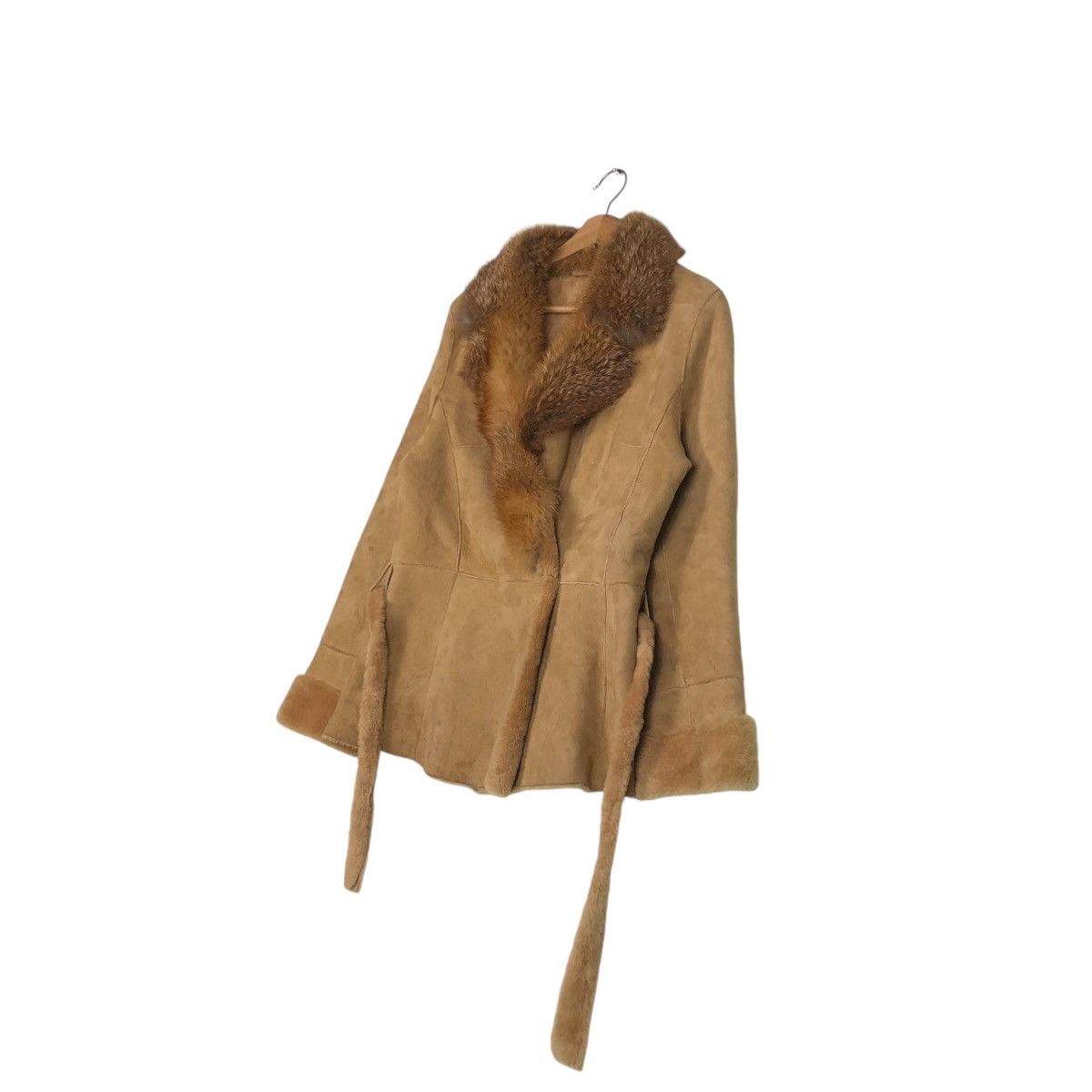 Vintage 🔥VINTAGE LEATHER JACKET SHEARLING MINK FUR L&R SPAIN Size US M / EU 48-50 / 2 - 4 Thumbnail