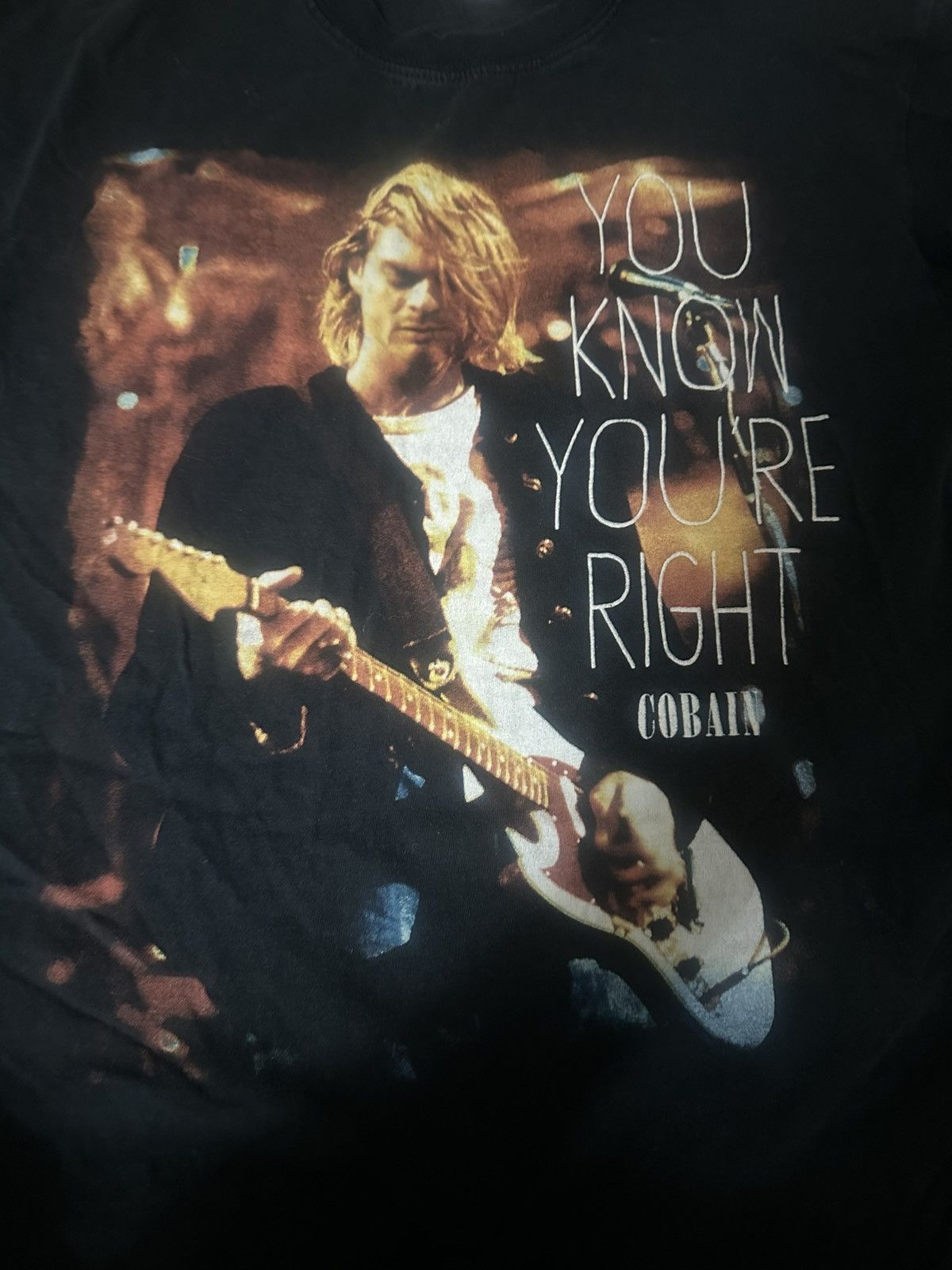 Vintage Kurt Cobain/Nirvana You Know You’re Right Tee Size US M / EU 48-50 / 2 - 1 Thumbnail