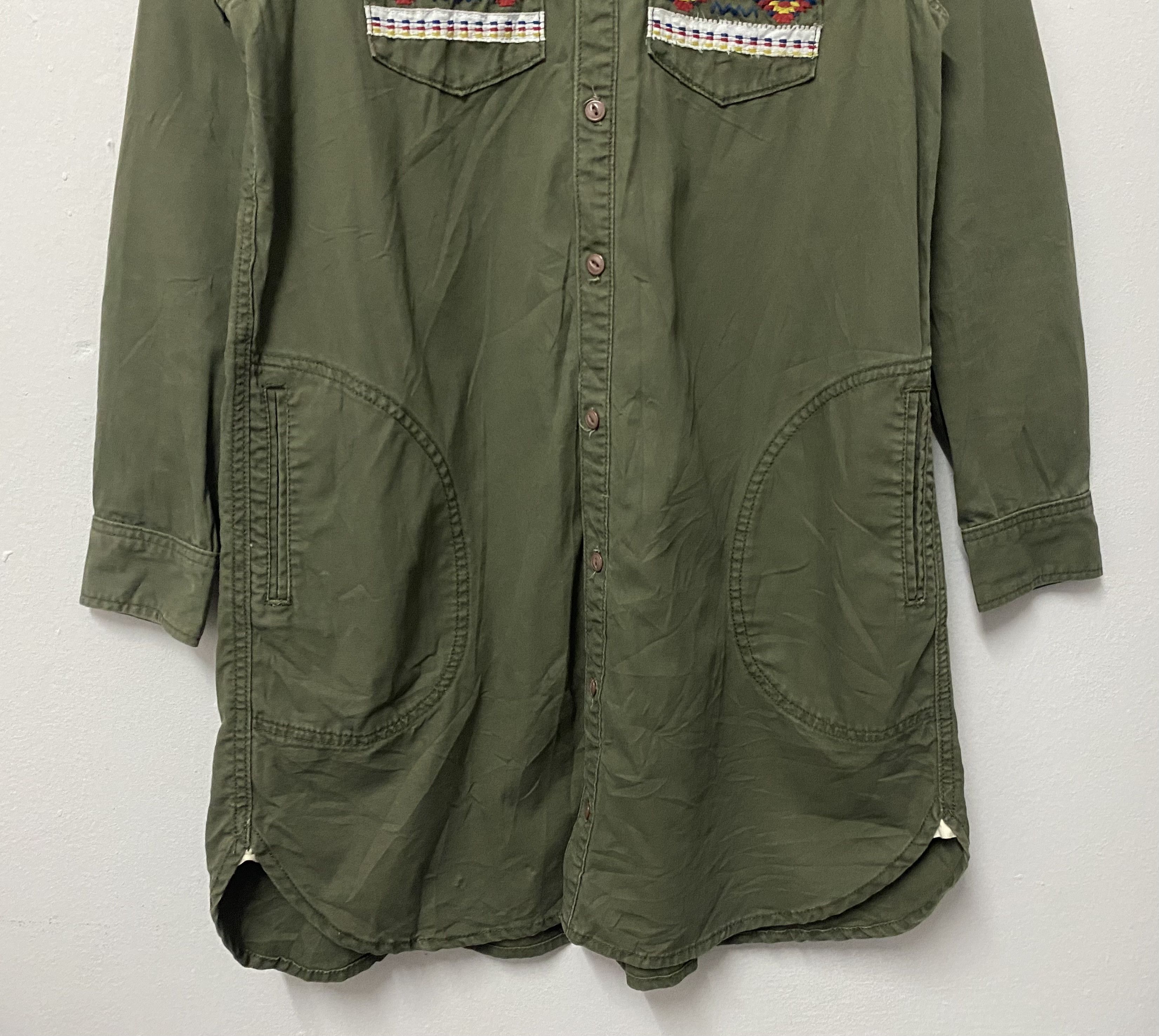 Japanese Brand TITICACA Japan Ethnic Boho Embroidered Utility Shirt Size US S / EU 44-46 / 1 - 4 Thumbnail