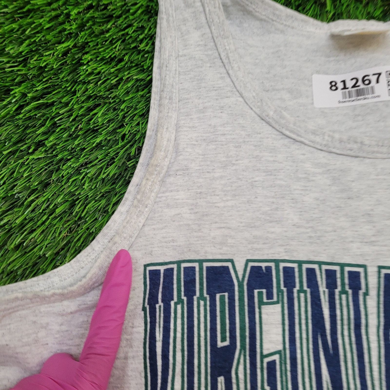 Vintage Vintage Virginia-Beach Polo Club Tank-Top Medium 19x26 Gray Size US M / EU 48-50 / 2 - 9 Thumbnail