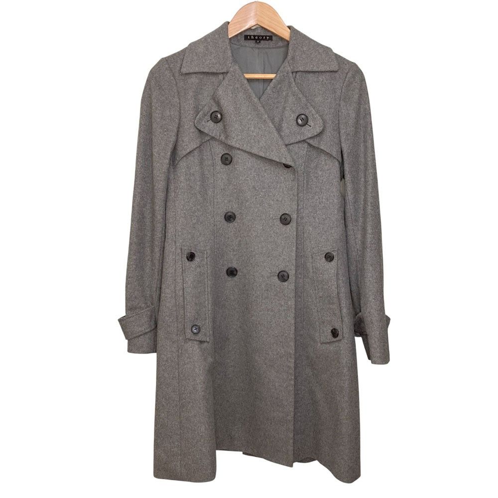 Theory Theory Theory 100% Cashmere Trench Coat Textile Outerwear DUTY FREE for USA Size ONE SIZE - 1 Thumbnail
