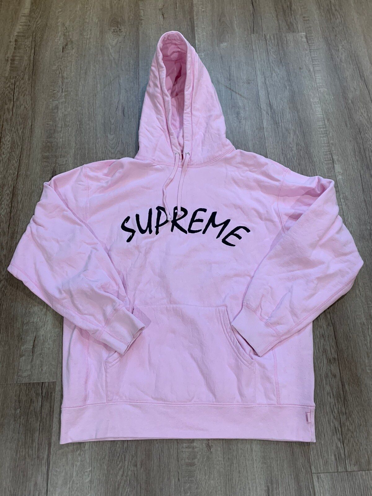 Supreme Supreme FTP Arc Logo Pink hoodie | Grailed