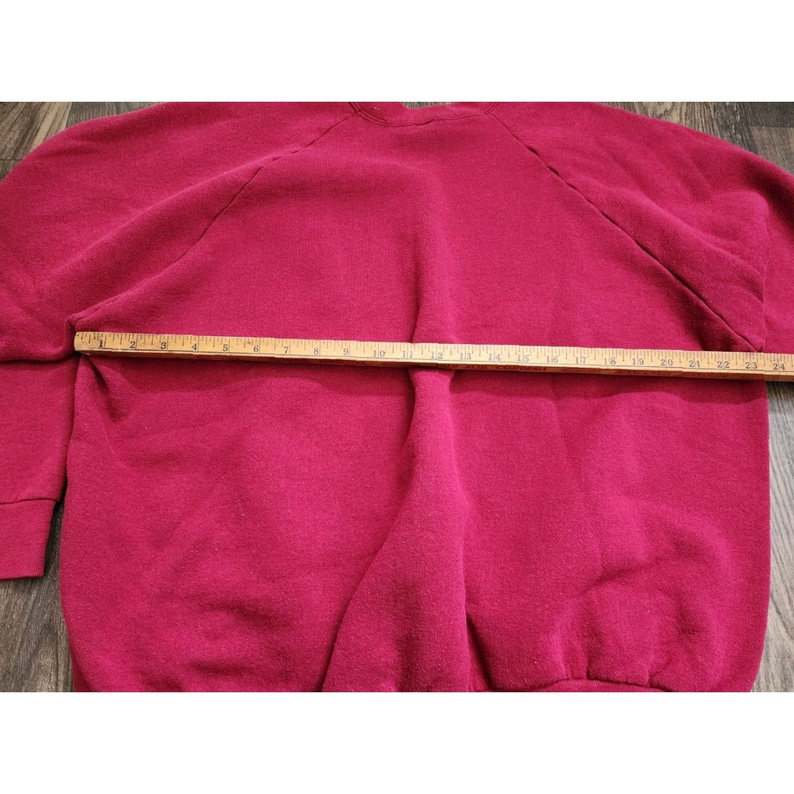 Fruit Of The Loom VINTAGE Fruit Of The Loom Sweatshirt 2XL Unisex Adults Crewneck Burgundy Red USA Blank 80s Womens 2XL Sweatshirt Crewneck Vintage 80s Size XXL / US 16-18 / IT 52-54 - 3 Thumbnail