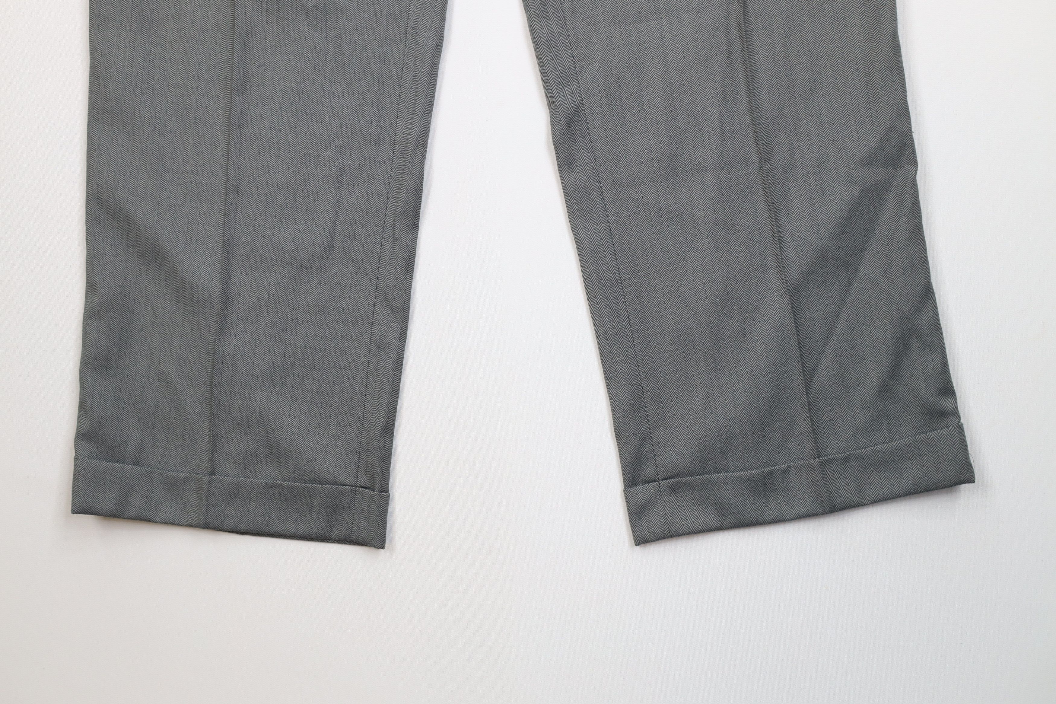 Ralph Lauren Vintage 90s Ralph Lauren Pleated Cuffed Wide Leg Chino Pants Size US 36 / EU 52 - 4 Thumbnail