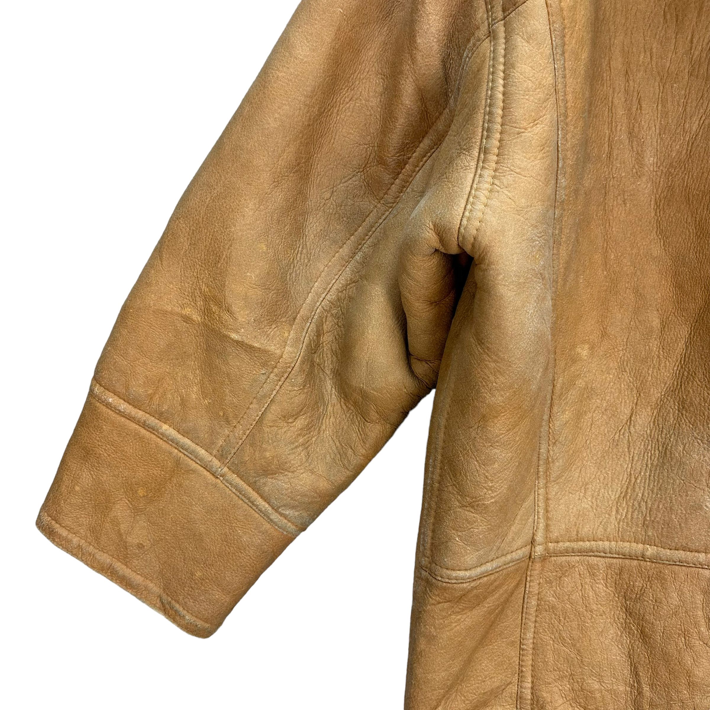 Octopus JOHNS HAMER BY OCTOPUS ARMY SHEEPSKIN JACKET #7812-178 Size US L / EU 52-54 / 3 - 14 Thumbnail