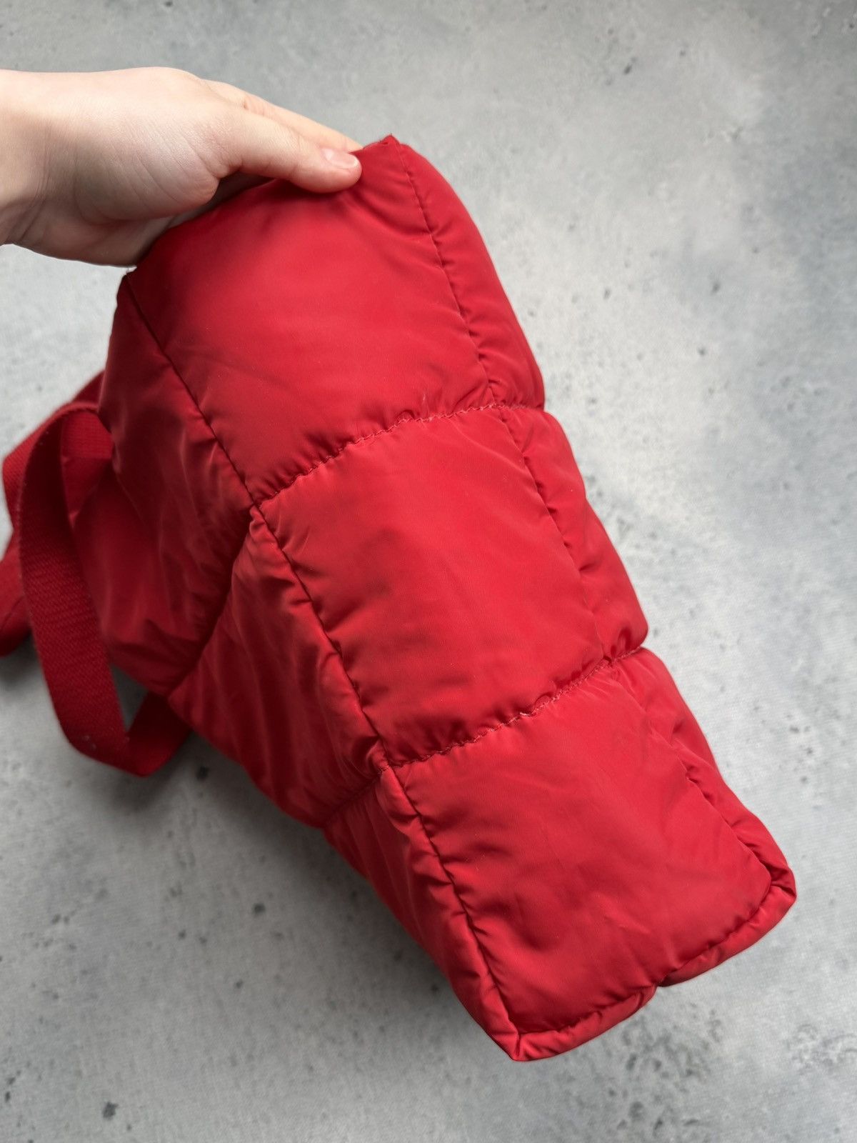 Jean Paul Gaultier Jean Paul Gaultier Red Padded Tote Bag Rare Puffer Shopper Size ONE SIZE - 5 Thumbnail