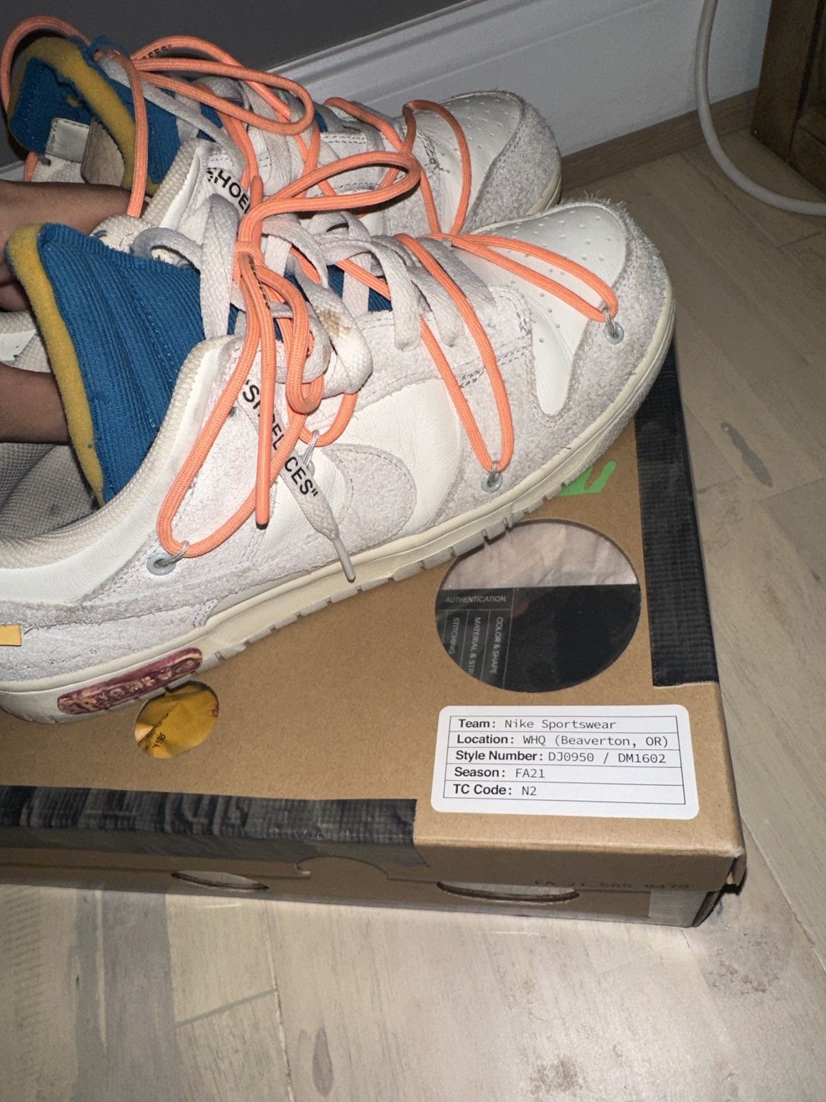 Nike Nike dunks and Offwhite lot 19 Size US 10 / EU 43 - 7 Thumbnail